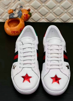 White Gucci Ace Sneakers