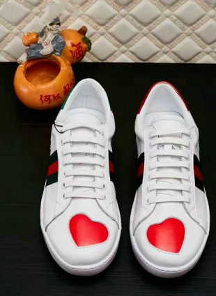 White Gucci Ace Sneakers