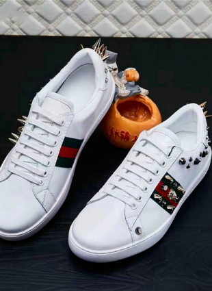 White Gucci Ace Sneakers