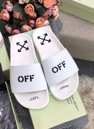 Off White slides white
