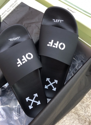 Off White slides black