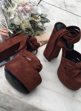 Saint Laurent sandals brown
