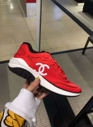 Chanel sneakers red