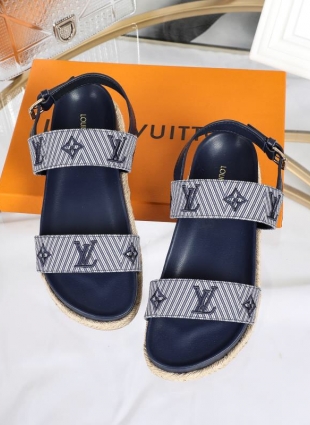 Louis Vuitton sandals dark blue