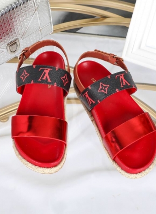 Louis Vuitton sandals red