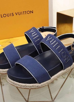 Louis Vuitton sandals dark blue