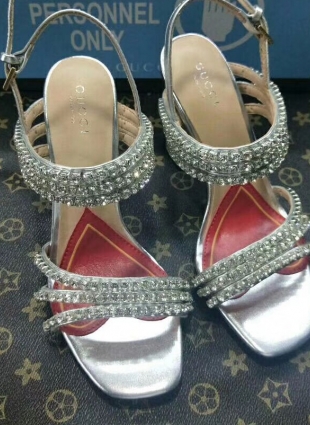 Gucci shoes silver