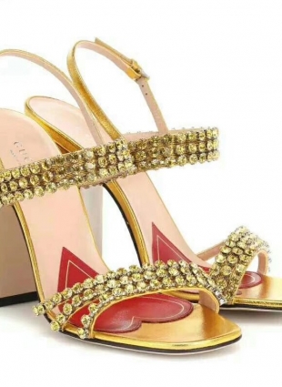 Gucci shoes gold