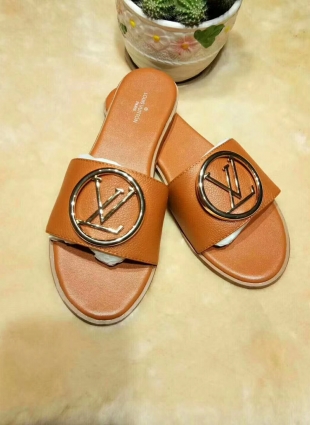 Louis Vuitton step-ins brown