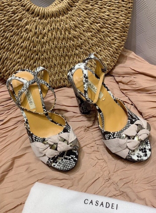 Casadei shoes beige and black