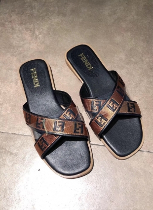 Fendi step-ins brown