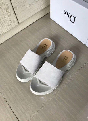 Christian Dior slides white