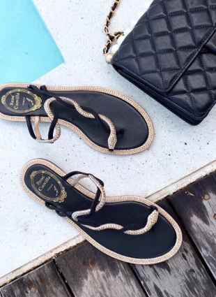 Rene Caovilla sandals black