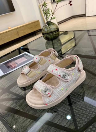 Chanel sandals beige