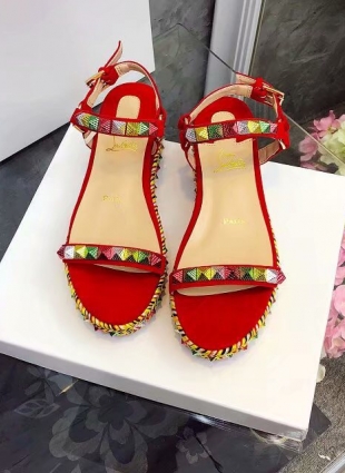 Christian Louboutin sandals red