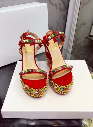 Christian Louboutin sandals red