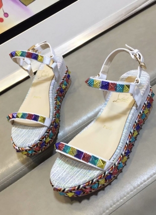 Christian Louboutin sandals white