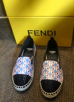 Fendi shoes blue and black