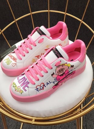 Dolce & Gabbana sneakers white and pink