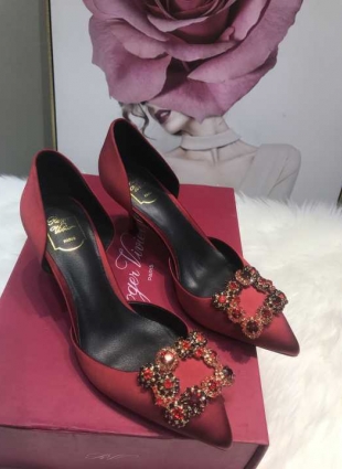Manolo Blahnik shoes red