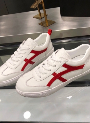 Chanel sneakers white and red