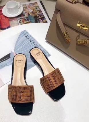 Fendi step-ins brown