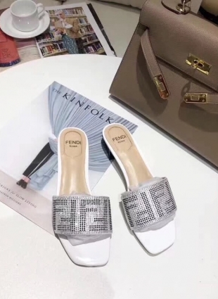 Fendi step-ins white