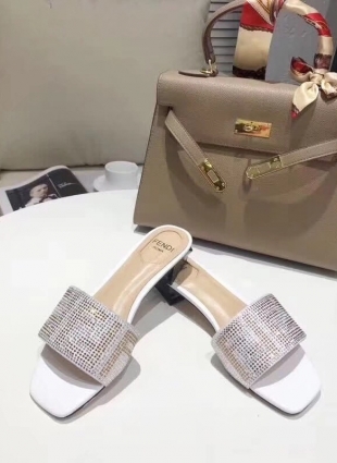 Fendi step-ins white