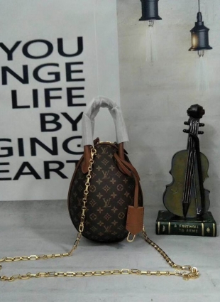 Louis Vuitton egg bag tan