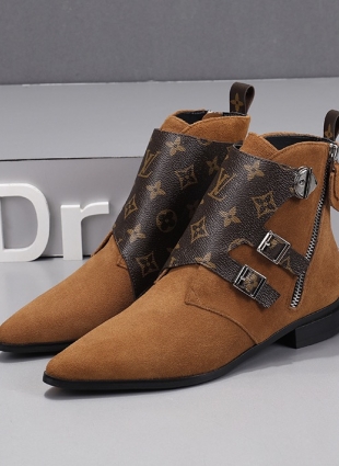 Louis Vuitton boots brown