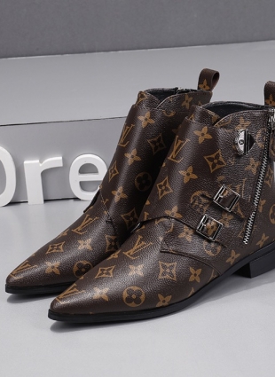 Louis Vuitton boots brown