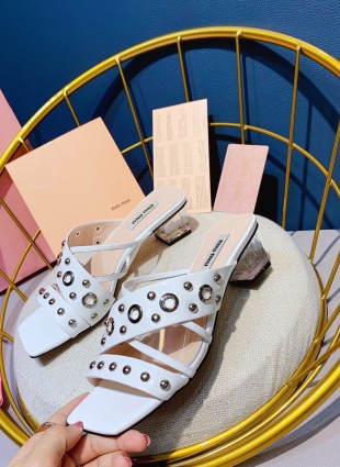 Miu Miu sandals white