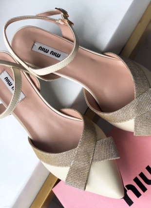 Miu Miu shoes ivory