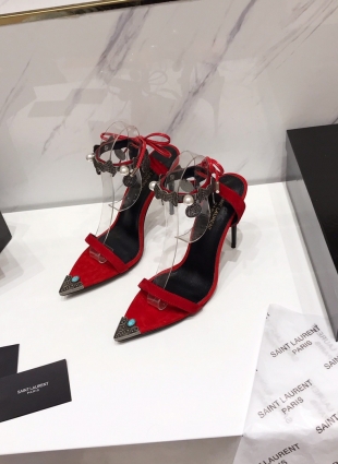 Saint Laurent shoes red