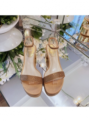 Rene Caovilla sandals gold