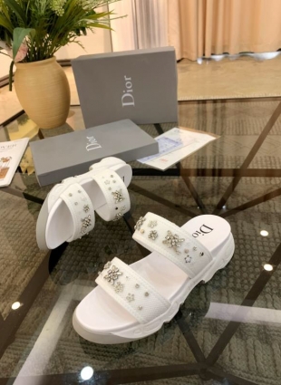 Christian Dior sandals white