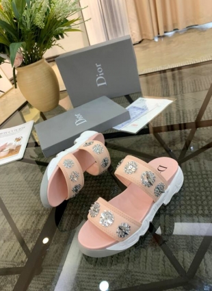 Christian Dior sandals peach