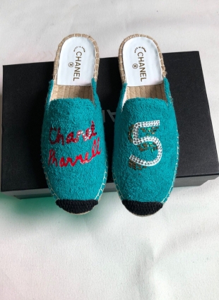 Chanel shoes blue
