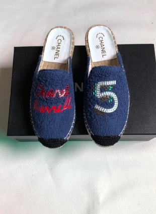 Chanel shoes dark blue