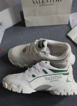 Valentino sneakers white and green