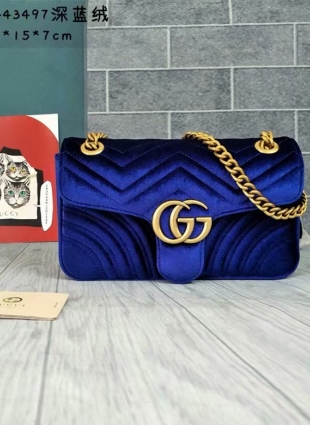 GG bag velvet 26 cm