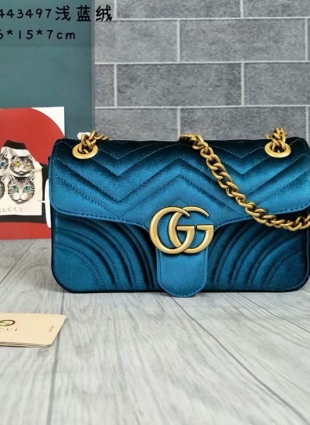 GG bag velvet 26 cm