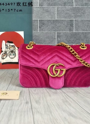 GG bag velvet 26 cm