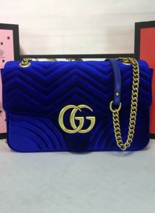 GG bag velvet 31 cm