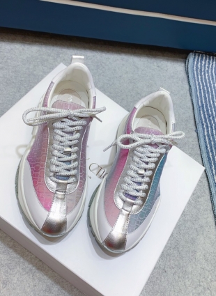 Jimmy Choo sneakers white and silver