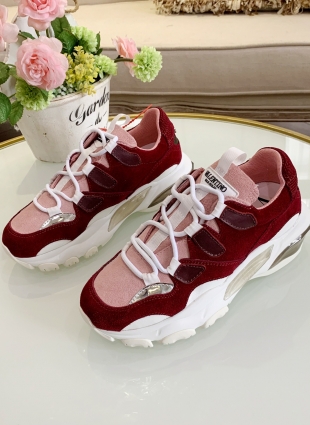 Valentino sneakers burgundy and pink