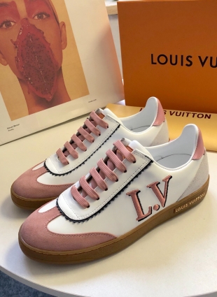 Louis Vuitton sneakers white and pink