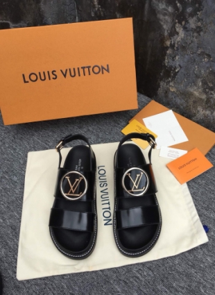 Louis Vuitton sandals black