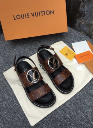 Louis Vuitton sandals brown