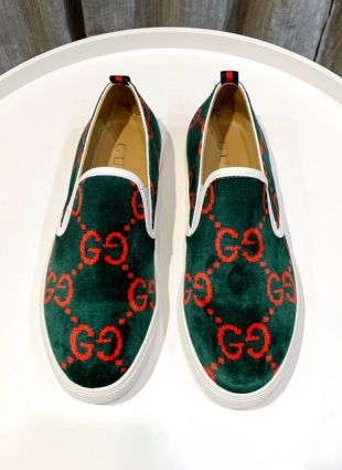 Gucci shoes green and red
